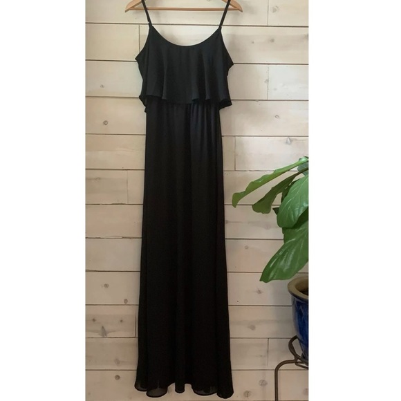 Show Me Your Mumu Caitlin Ruffle Maxi Dress S $178 - Picture 6 of 7